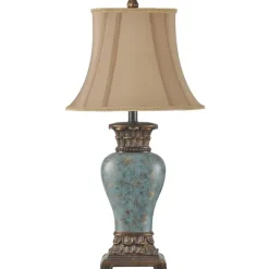 Kirkland's Home Table Lamps-Barbados Blue Traditional Table Lamp