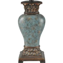 Kirkland's Home Table Lamps-Barbados Blue Traditional Table Lamp