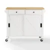 Kirkland's Home Kitchen Islands & Bar Carts-Barn Door Kitchen Cart