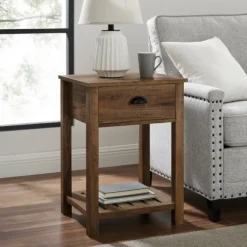 Kirkland's Home Accent & End Tables-Barnwood Country Accent Table