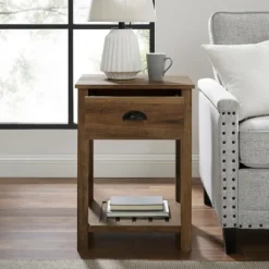 Kirkland's Home Accent & End Tables-Barnwood Country Accent Table