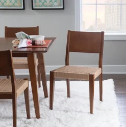 Kirkland's Home Dining Chairs-Basketweave Wood Dining Chairs, Set Of 2