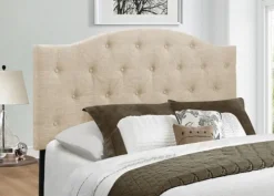 Kirkland's Home Beds & Headboards-Beige Bryne Button Tufted King Headboard