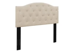 Kirkland's Home Beds & Headboards-Beige Bryne Button Tufted King Headboard