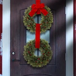 Kirkland's Home Wreaths-Berries And Boxwood Double Wreath