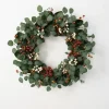 Kirkland's Home Wreaths-Berry Trio And Eucalyptus Christmas Wreath, 24 In.