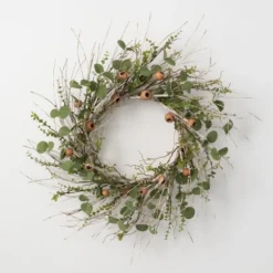 Kirkland's Home Wreaths-Birch And Eucalyptus Pod Wreath