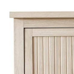 Kirkland's Home Dressers & Chests-Birch Grooved 4-Drawer Dresser With Wardrobe