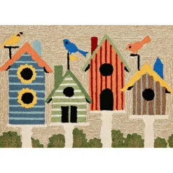 Kirkland's Home Doormats-Birdhouses Scatter Rug