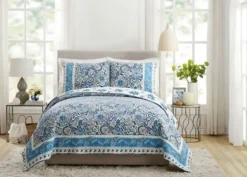 Kirkland's Home Quilts-Bisou Floral King 3-Pc. Quilt Set