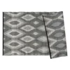 Kirkland's Home Outdoor Rugs-Black & Gray Diamond Stripe Outdoor Area Rug, 4X6