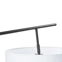 Kirkland's Home Floor Lamps-Black Adjustable Arm Modern Floor Lamp