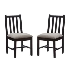 Kirkland's Home Dining Chairs-Black And Classic Dining Chairs, Set Of 2