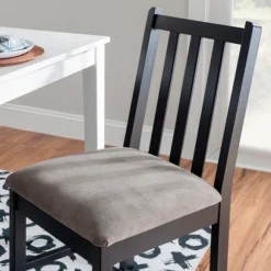 Kirkland's Home Dining Chairs-Black And Classic Dining Chairs, Set Of 2