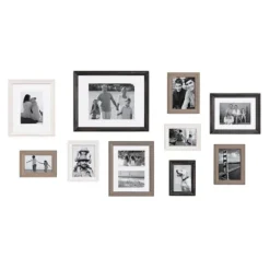 Kirkland's Home Gallery Wall Frames-Black And Gray 10-Pc. Gallery Wall Frame Set