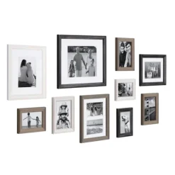 Kirkland's Home Gallery Wall Frames-Black And Gray 10-Pc. Gallery Wall Frame Set