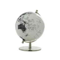 Kirkland's Home Statues & Figurines-Black And White Aluminum Globe