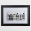 Kirkland's Home Framed Art-Black And White Houses Framed Art Print
