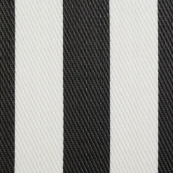 Kirkland's Home Outdoor Rugs-Black And White Rugby Stripe Outdoor Area Rug, 5X8