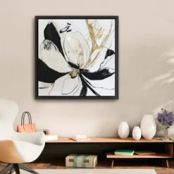 Kirkland's Home Framed Art-Black Bloom Ii Framed Canvas Art Print