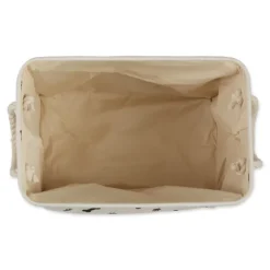 Kirkland's Home Baskets & Boxes-Black Bone And Paw Print Rectangle Pet Basket