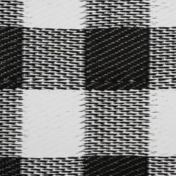Kirkland's Home Outdoor Rugs-Black Buffalo Check Indoor/Outdoor Area Rug, 5X8