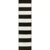 Kirkland's Home Outdoor Rugs-Black Cabana Stripe Indoor/Outdoor Runner, 2X8