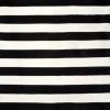 Kirkland's Home Outdoor Rugs-Black Cabana Stripe Indoor/Outdoor Area Rug, 8X8