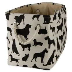 Kirkland's Home Baskets & Boxes-Black Dog Show Print Rectangle Pet Basket