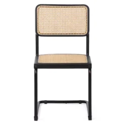 Kirkland's Home Dining Chairs-Black Framed Woven Cane Dining Chairs, Set Of 2