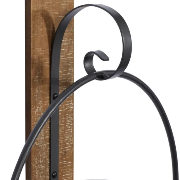 Kirkland's Home Sconces-Black Hoop Glass Sleeve Wall Sconce, 24 In.