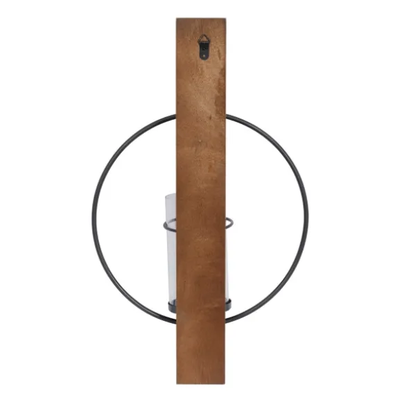 Kirkland's Home Sconces-Black Hoop Glass Sleeve Wall Sconce, 24 In.