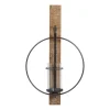 Kirkland's Home Sconces-Black Hoop Glass Sleeve Wall Sconce, 28 In.
