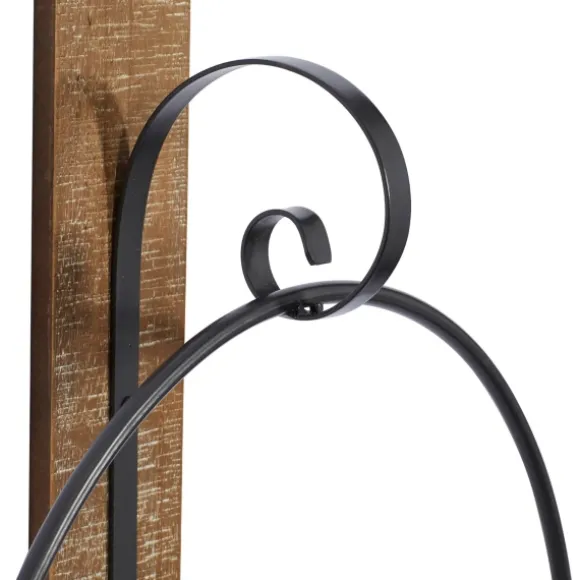Kirkland's Home Sconces-Black Hoop Glass Sleeve Wall Sconce, 28 In.