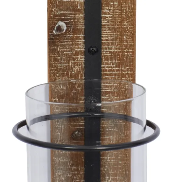 Kirkland's Home Sconces-Black Hoop Glass Sleeve Wall Sconce, 28 In.