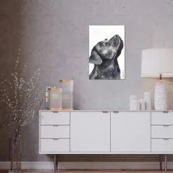 Kirkland's Home Canvas Art-Black Labrador Giclee Canvas Art Print, 18X26