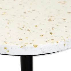 Kirkland's Home Accent & End Tables-Black Marble Top Pedestal Cocktail Table