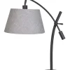 Kirkland's Home Table Lamps-Black Metal Adjustable Task Shade Table Lamp