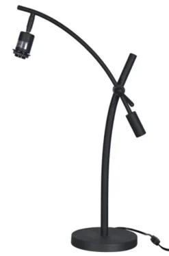 Kirkland's Home Table Lamps-Black Metal Adjustable Task Shade Table Lamp
