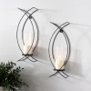 Kirkland's Home Sconces-Black Metal Crisscross Sconces, Set Of 2