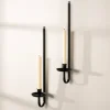 Kirkland's Home Sconces-Black Metal Taper Candle Holder Sconces, Set Of 2
