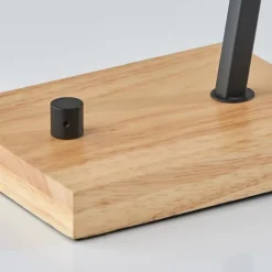 Kirkland's Home Table Lamps-Black Metal Textured Edison Table Lamp