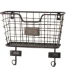 Kirkland's Home Wall Storage-Black Metal Wire Mail Wall Pocket