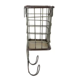 Kirkland's Home Wall Storage-Black Metal Wire Mail Wall Pocket