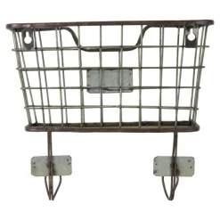 Kirkland's Home Wall Storage-Black Metal Wire Mail Wall Pocket