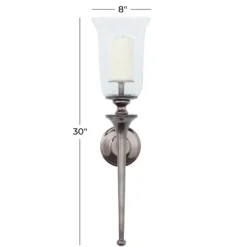 Kirkland's Home Sconces-Black Nickel Bell Sconce