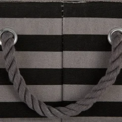 Kirkland's Home Baskets & Boxes-Black Paw Patch Stripe Rectangle Pet Basket