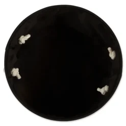 Kirkland's Home Baskets & Boxes-Black Paw Print Round Pet Basket