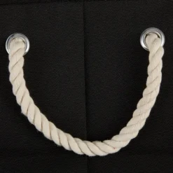 Kirkland's Home Baskets & Boxes-Black Paw Print Round Pet Basket