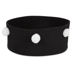 Kirkland's Home Baskets & Boxes-Black Pet Bin Pom Pom Storage Basket